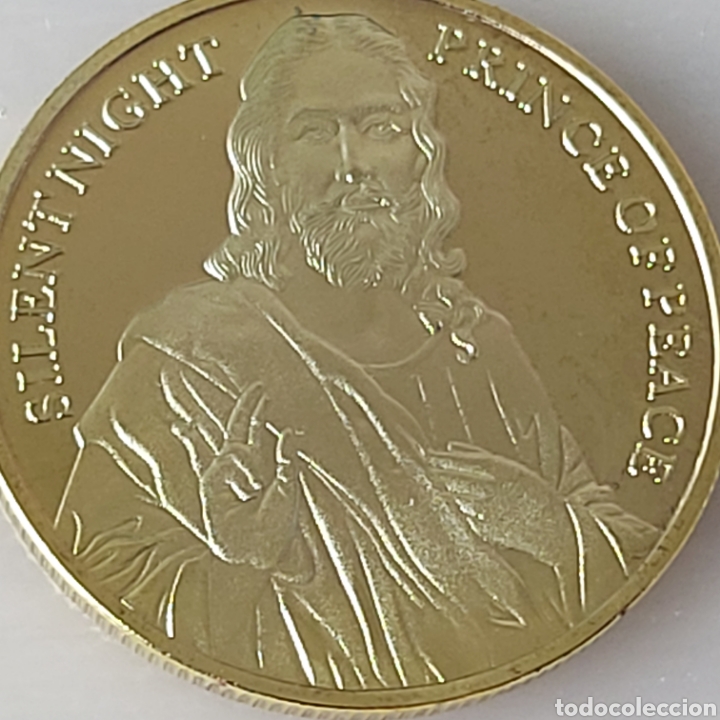 Trofeos y medallas: EXCLUSIVA MONEDA DE ORO BIBLICA. REF S1 M CG - Foto 5
