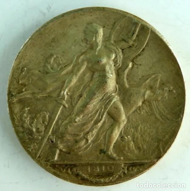Trofeos y medallas: medalla chile primer centenario de la independencia 1910 7 - Foto 2