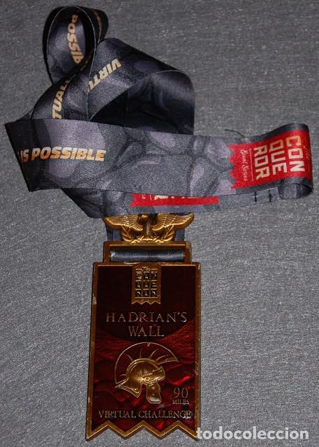 Trofeos y medallas: MEDALLA DEL MURO DE ADRIANO CONQUEROR VIRTUAL CHALLENGE - Foto 1