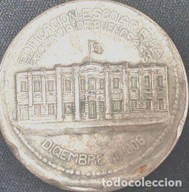Trofeos y medallas: medalla edificacion escolar prov buenos aires 1903 a3178 - Foto 1