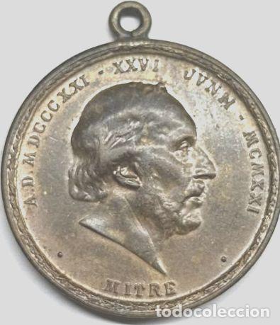 Trofeos y medallas: medalla mitre centenario de su nacimiento 26 junio 1921 - Foto 1
