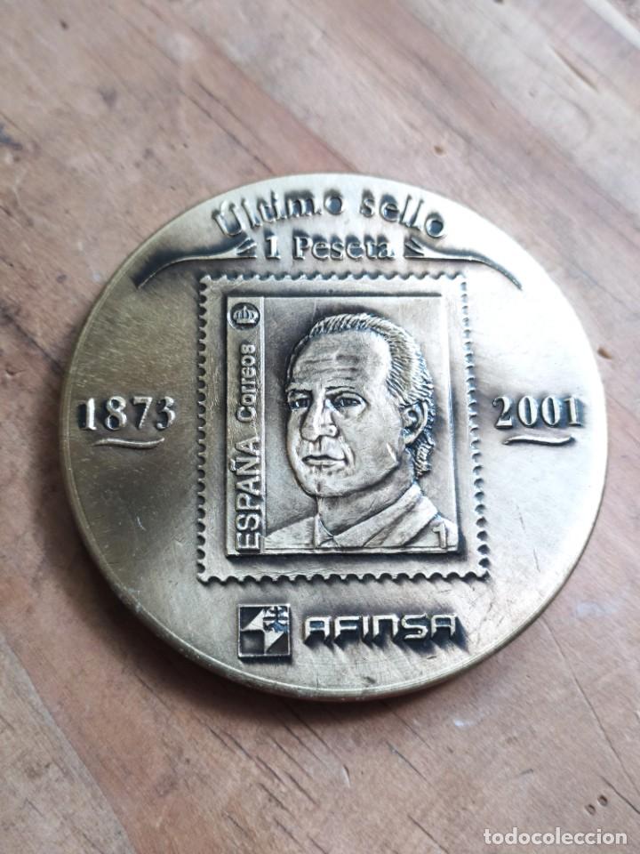 Trofeos y medallas: ## AFINSA Primer y &uacute;ltimo sello en pesetas ## - Foto 2