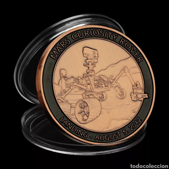 Trofeos y medallas: Moneda Mars Curiosity Rover - NASA - Misi&oacute;n Marte - Foto 1