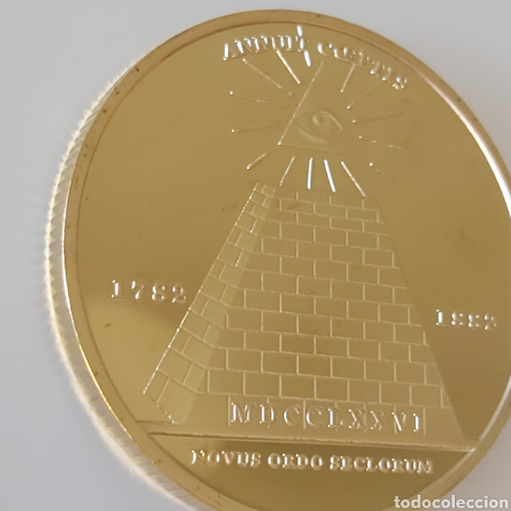Trofeos y medallas: PRECIOSA MONEDA DE ORO DE LAS PIRAMIDES DE EGIPTO. REF S2 CI EGIPTO - Foto 3