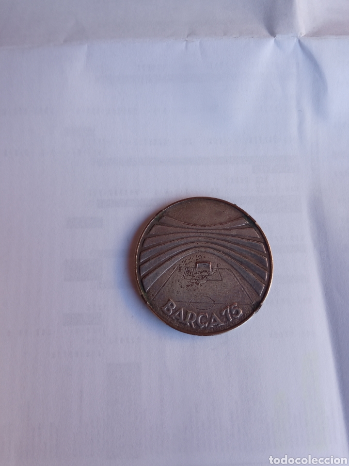 Trofeos y medallas: Moneda conmemorativa 75 aniversario del Bar&ccedil;a - Foto 1