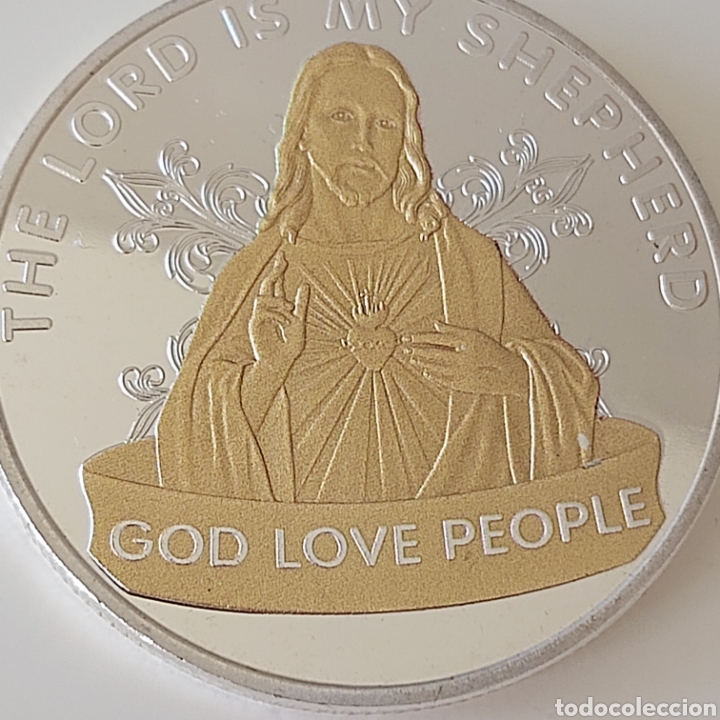 Trofeos y medallas: PRECIOSA MONEDA DE TEM&Aacute;TICA RELIGIOSA. REF S1 M CI - Foto 3