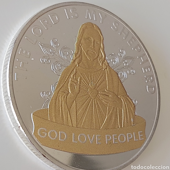 Trofeos y medallas: PRECIOSA MONEDA DE TEM&Aacute;TICA RELIGIOSA. REF S1 M CI - Foto 4
