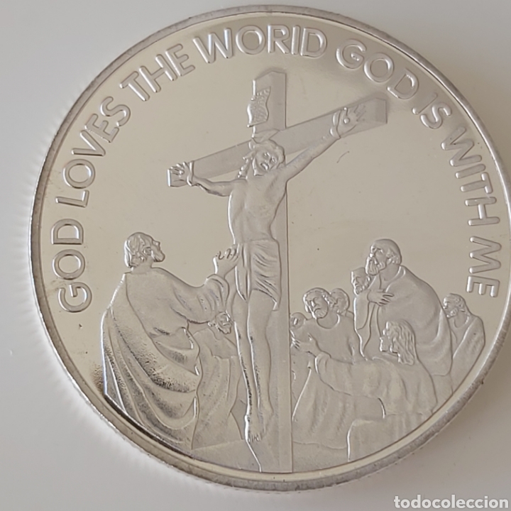 Trofeos y medallas: PRECIOSA MONEDA DE TEM&Aacute;TICA RELIGIOSA. REF S1 M CI - Foto 5