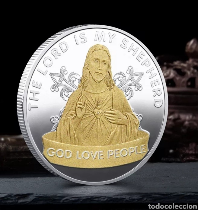 Trofeos y medallas: PRECIOSA MONEDA DE TEM&Aacute;TICA RELIGIOSA. REF S1 M CI - Foto 1