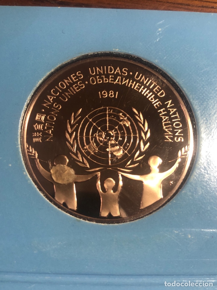 Trofeos y medallas: MEDALLA UNITED NATIONS PEACE MEDAL SOLID BRONZE - Foto 4