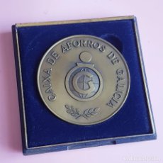 Trofeos y medallas: MEDALLÓN-CONMEMORATIVO-FUSIÓN CAIXA DE AFORROS DE GALICIA Y CAIXA DE AFORROS PROV. DE LUGO-9/1/1982-. Lote 355198038