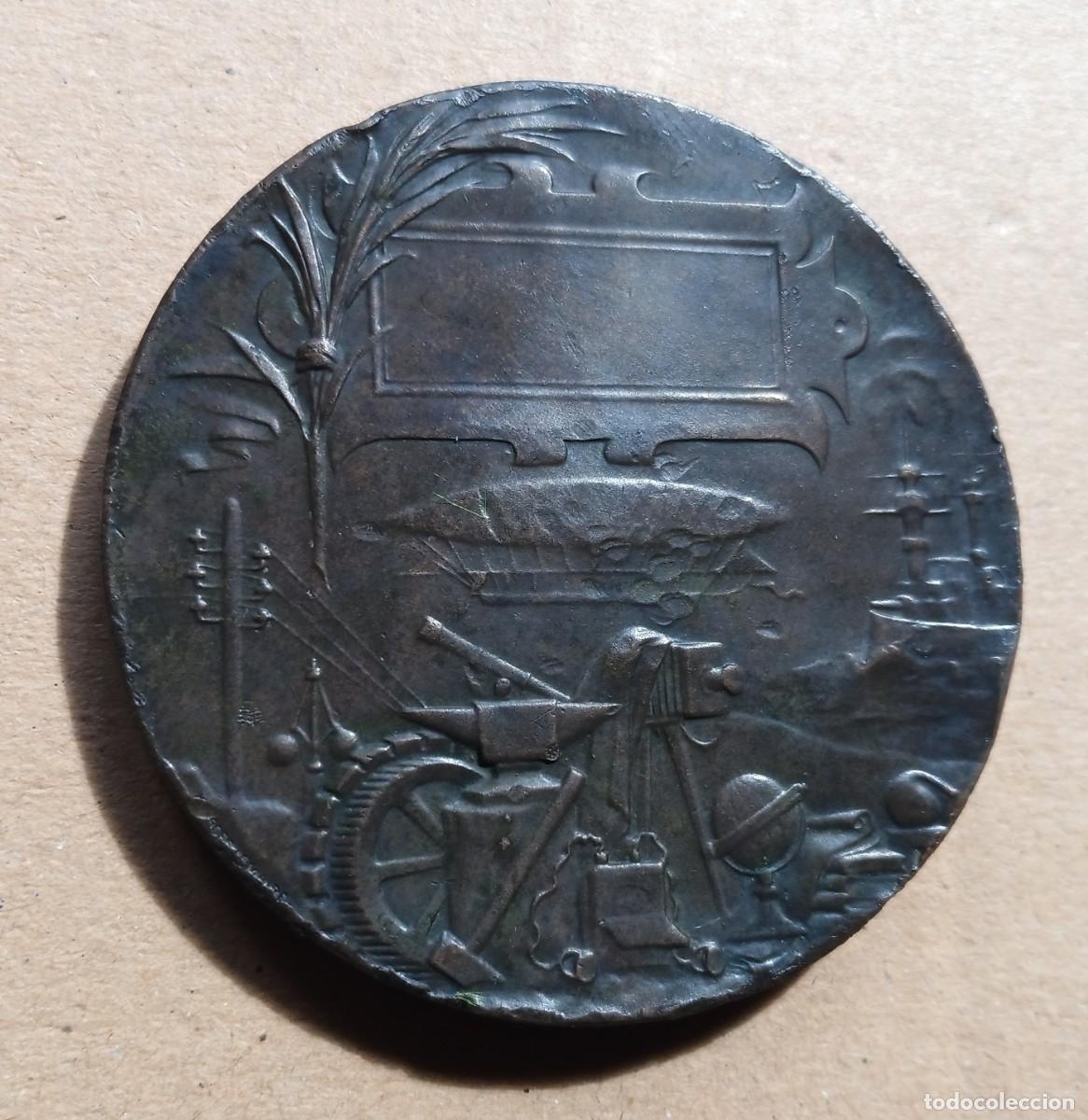 Trofeos y medallas: MEDALLA BRONCE EXPOSICION UNIVERSAL PARIS 1900 - Foto 2