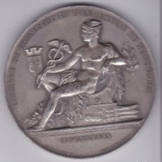 Trofeos y medallas: MEDALLA DE PLATA DE FRANCIA - CAMARA COMERCIO DE MARSELLA - DELOUME- PESO 207,5GR - DIAMETRO 7,5CM. Lote 387304979