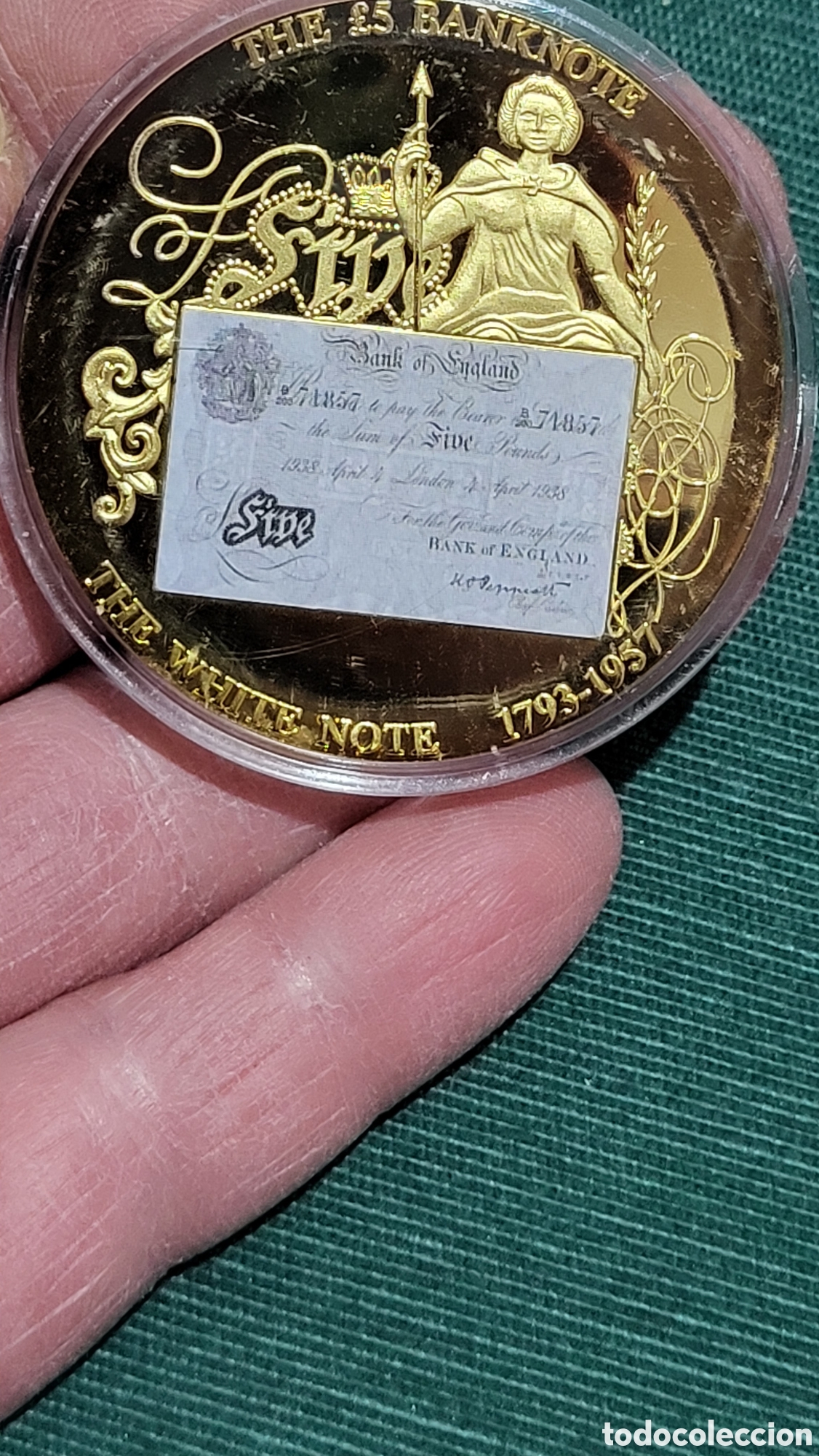 Trofeos y medallas: Medalla conmemorativa British Banknote - Foto 2