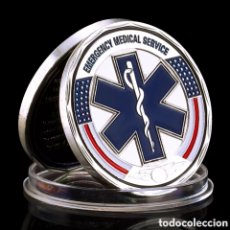 Trofeos y medallas: MONEDA CONMEMORATIVA SERVICIOS MEDICOS EMERGENCIAS