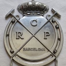 Trofeos y medallas: RCP REAL CLUB POLO DE BARCELONA ESCUDO EMBLEMA METAL