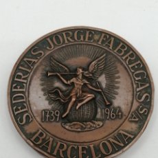 Trofeos y medallas: MEDALLA SEDERIAS JORGE FABREGAS S. A. BARCELONA 1964. Lote 402051954