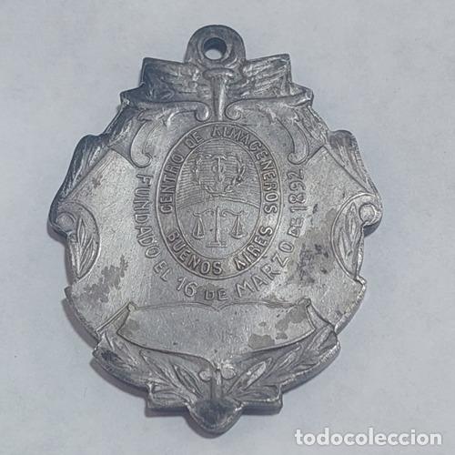 Trofeos y medallas: medalla centro de almaceneros edificio social 1912 a3721 - Foto 1