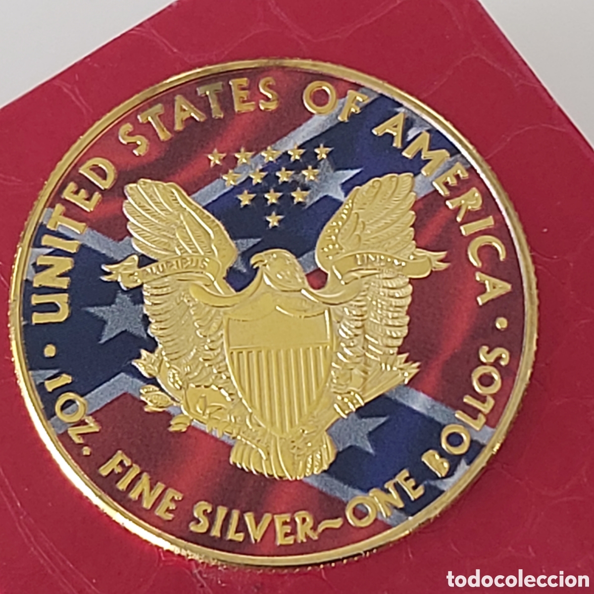 Trofeos y medallas: FANT&Aacute;STICA MONEDA AMERICANA DE ORO. REF S4 CG MONEDAS - Foto 2