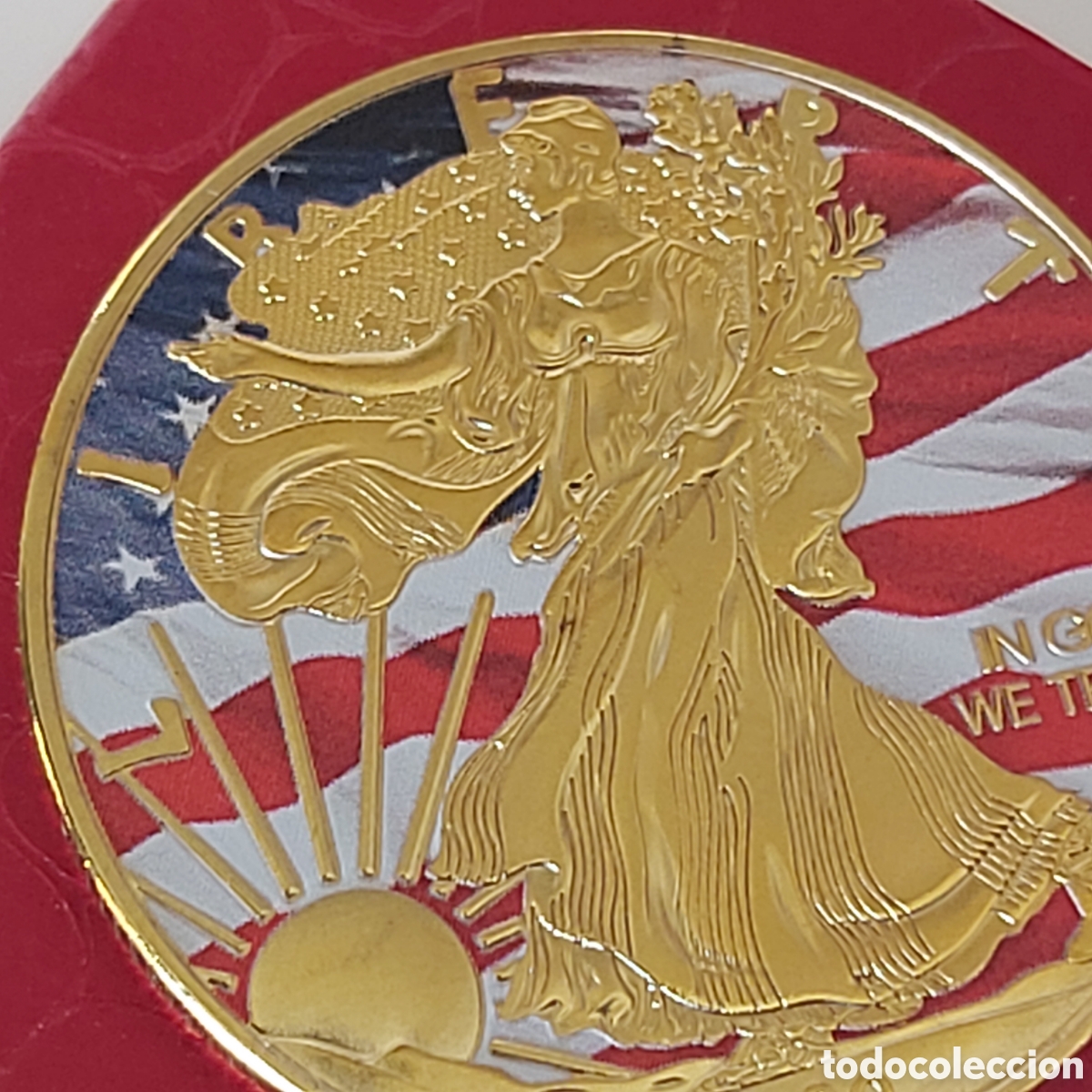 Trofeos y medallas: FANT&Aacute;STICA MONEDA AMERICANA DE ORO. REF S4 CG MONEDAS - Foto 3
