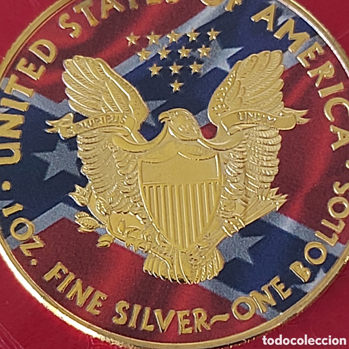 Trofeos y medallas: FANT&Aacute;STICA MONEDA AMERICANA DE ORO. REF S4 CG MONEDAS - Foto 1