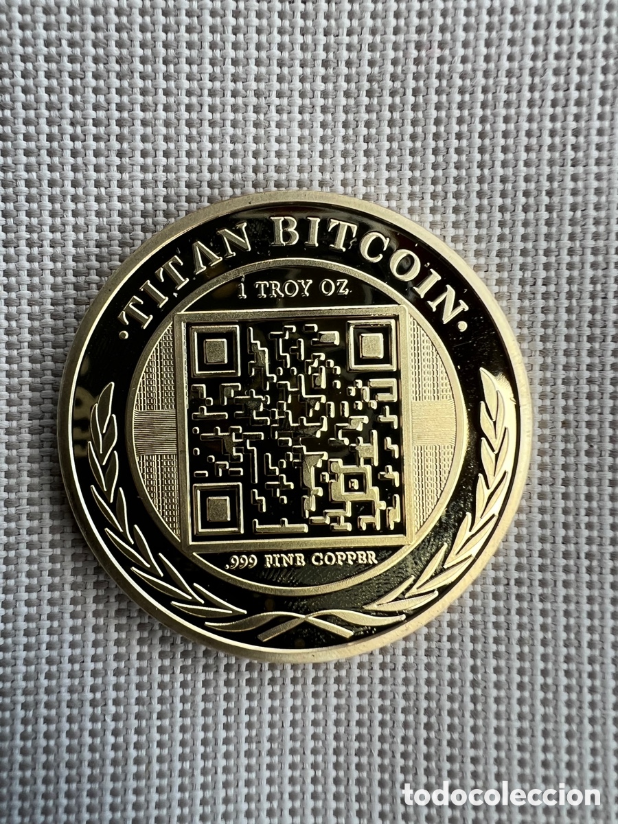 Trofeos y medallas: BITCOIN MONEDA CONMEMORATIVA - Foto 2