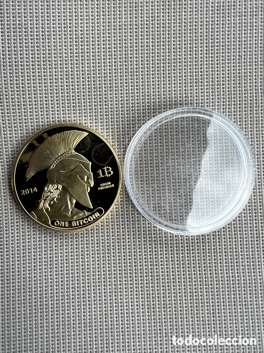 Trofeos y medallas: BITCOIN MONEDA CONMEMORATIVA - Foto 4