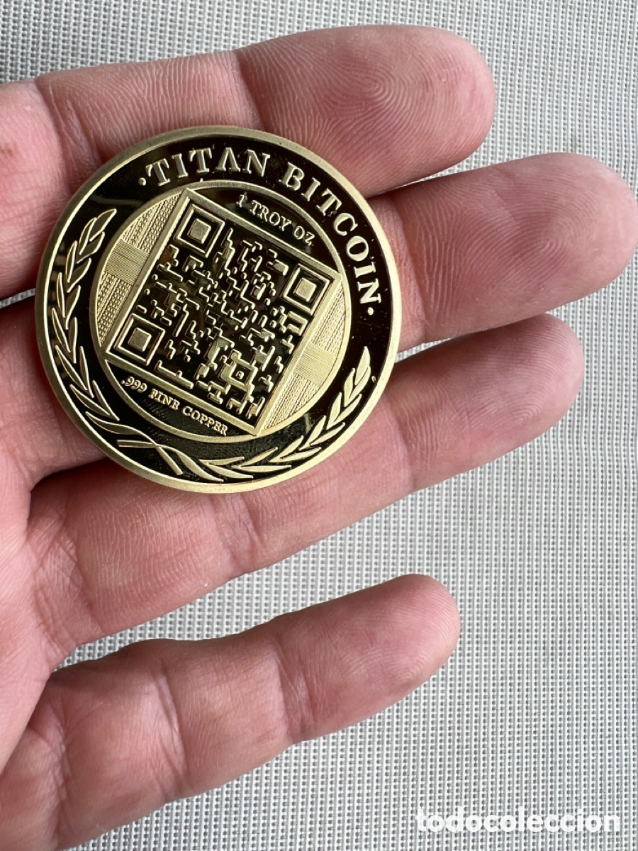 Trofeos y medallas: BITCOIN MONEDA CONMEMORATIVA - Foto 5