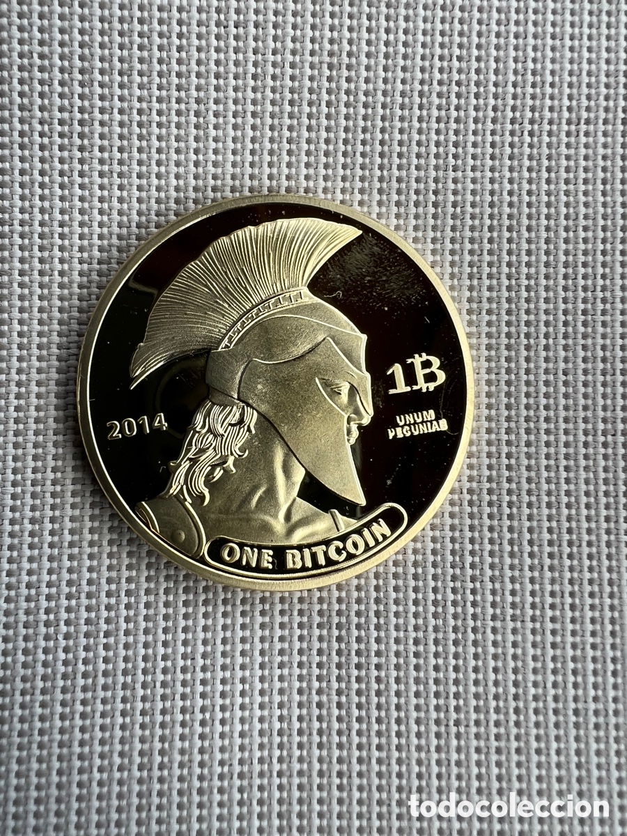 Trofeos y medallas: BITCOIN MONEDA CONMEMORATIVA - Foto 1
