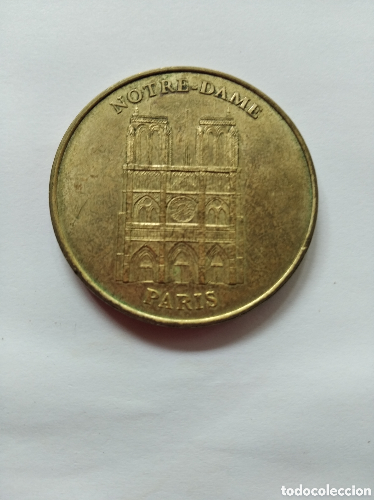 Trofeos y medallas: Moneda medalla de notre dame 2000 - Foto 1