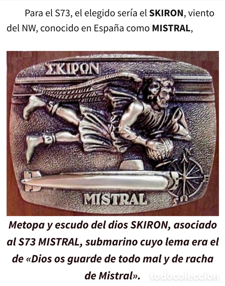 Trofeos y medallas: M&eacute;topa del submarino Mistral en Bronce Dorado - Foto 4