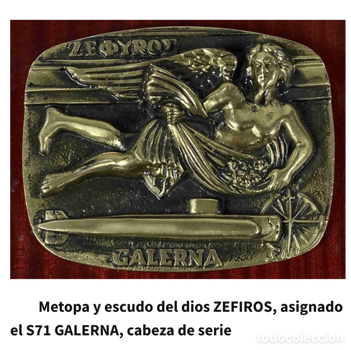 Trofeos y medallas: M&eacute;topa del submarino Mistral en Bronce Dorado - Foto 7