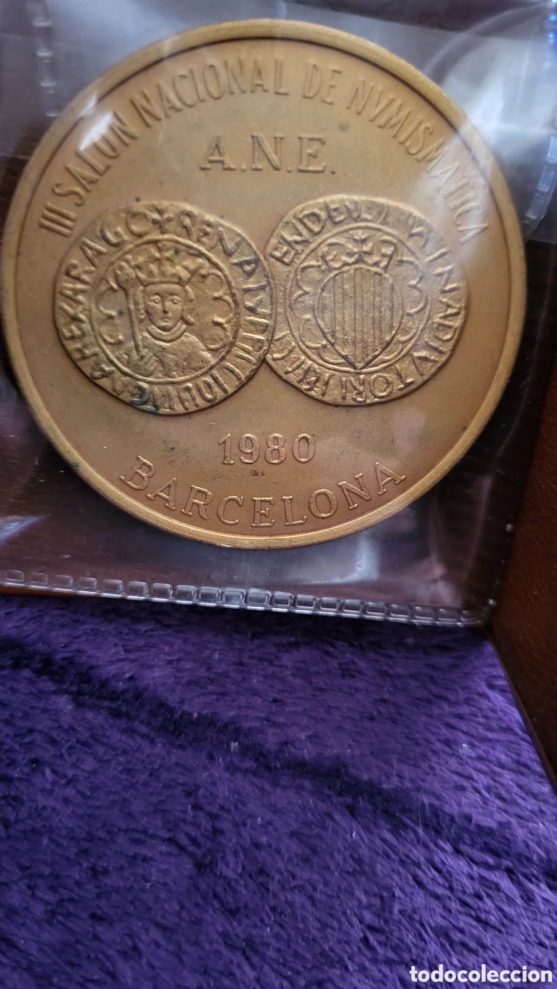 Trofeos y medallas: Medalla Sal&oacute;n Nacional de Numismatica - Foto 2