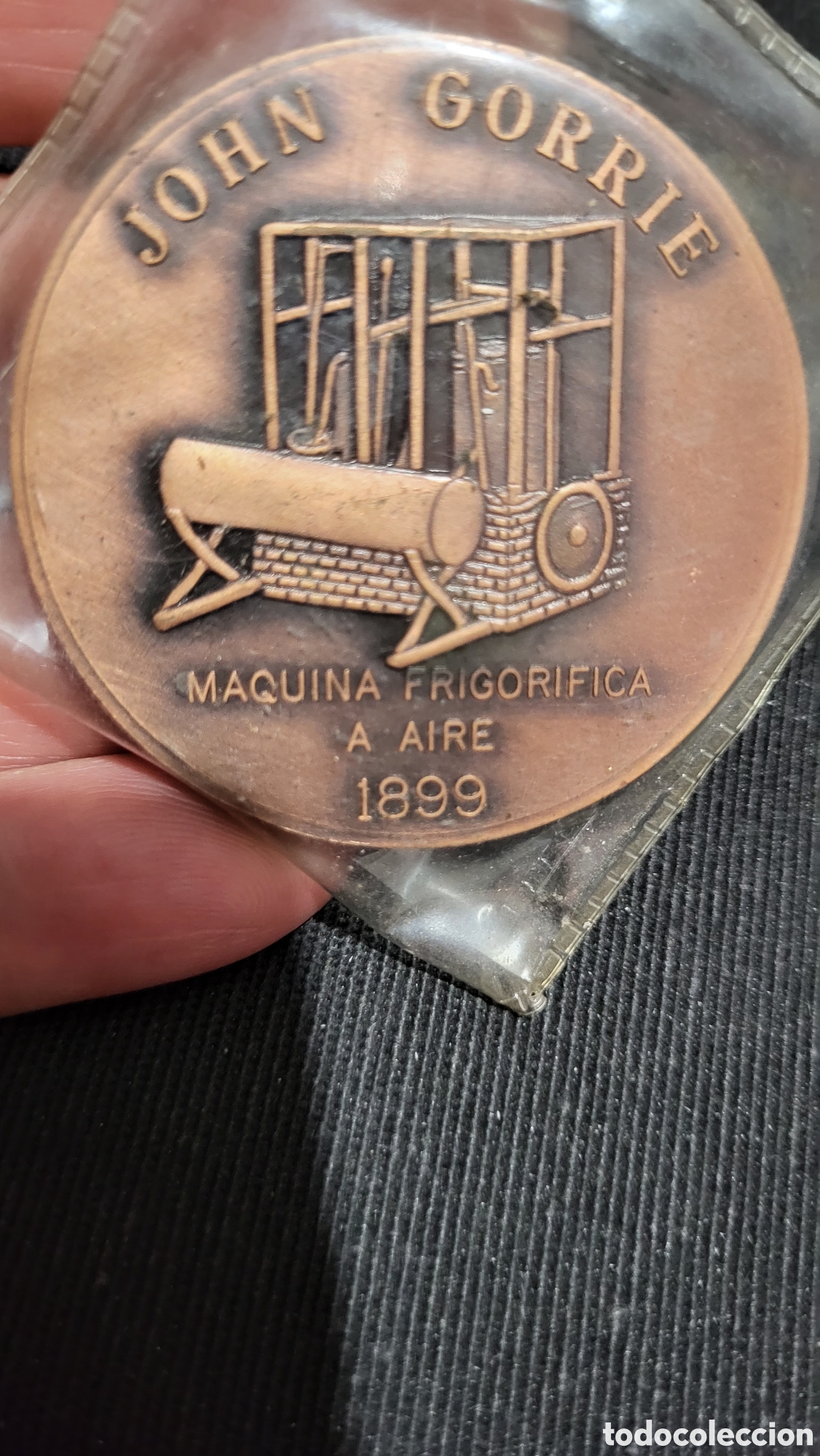 Trofeos y medallas: Medalla Maquina Frigorifica John Gorrie - Foto 1