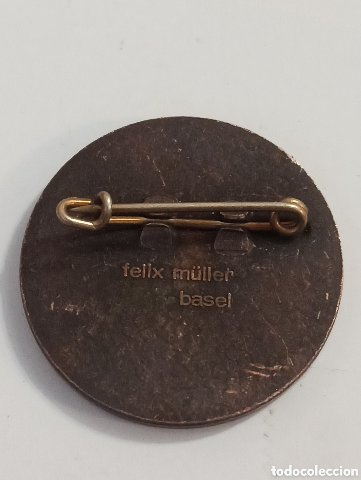 Trofeos y medallas: Insignia b&uuml;rgergemeinde basel 1876-1976 fellx m&uuml;ller basel - Foto 2