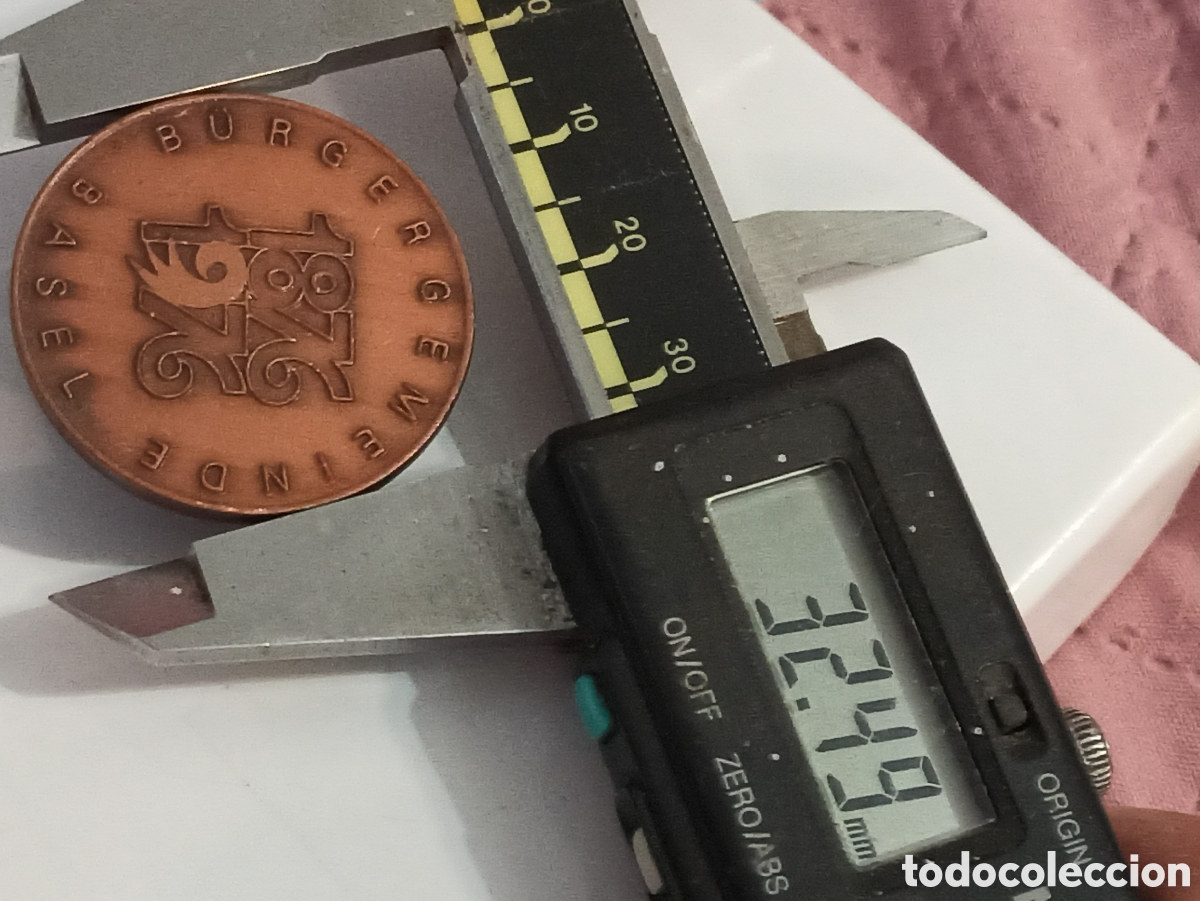 Trofeos y medallas: Insignia b&uuml;rgergemeinde basel 1876-1976 fellx m&uuml;ller basel - Foto 3