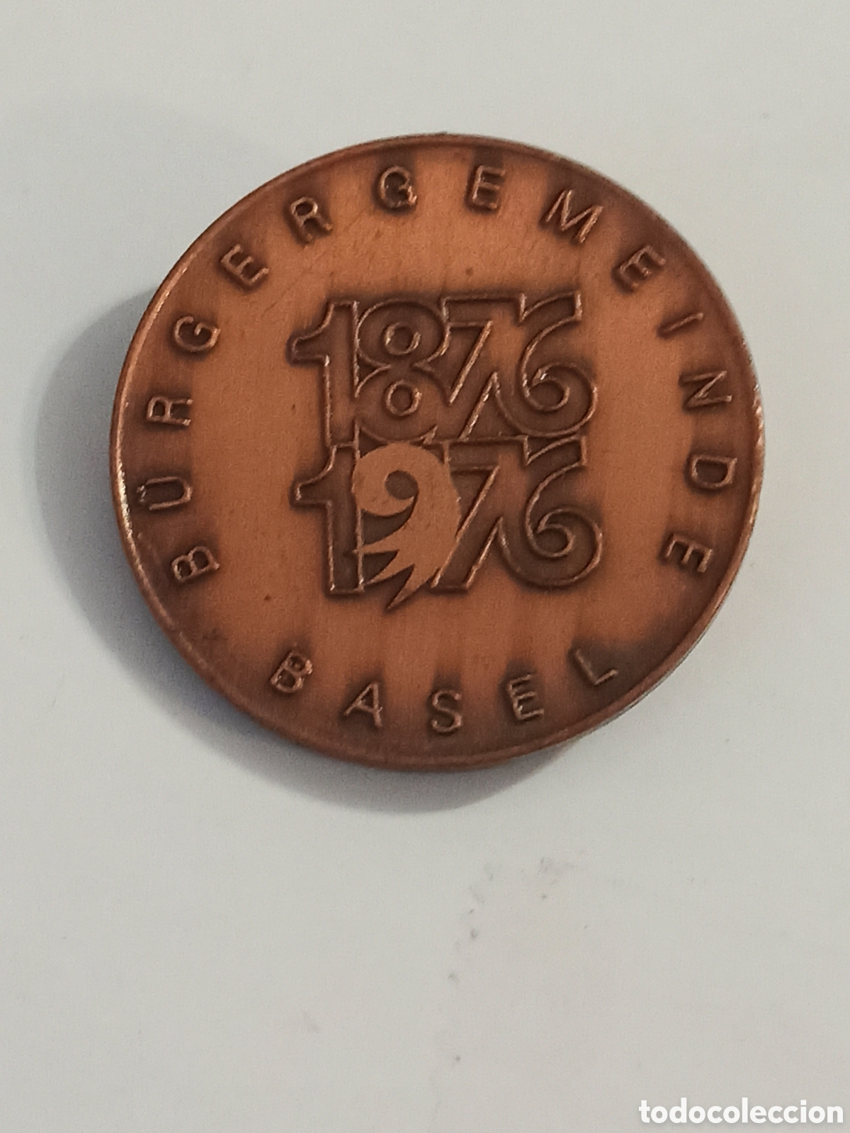 Trofeos y medallas: Insignia b&uuml;rgergemeinde basel 1876-1976 fellx m&uuml;ller basel - Foto 1