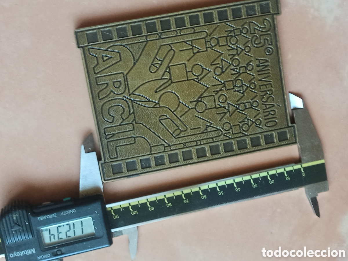 Trofeos y medallas: Placa XL 25 aniversario ARCIL Bronce - Foto 3