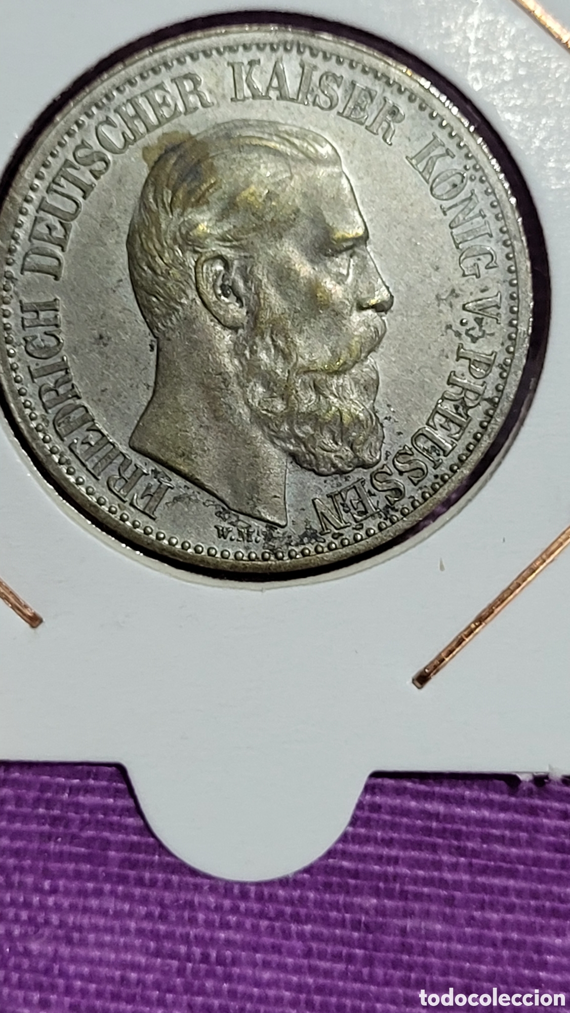 Trofeos y medallas: Medalla Frederic Willhem ll Prussia - Foto 1