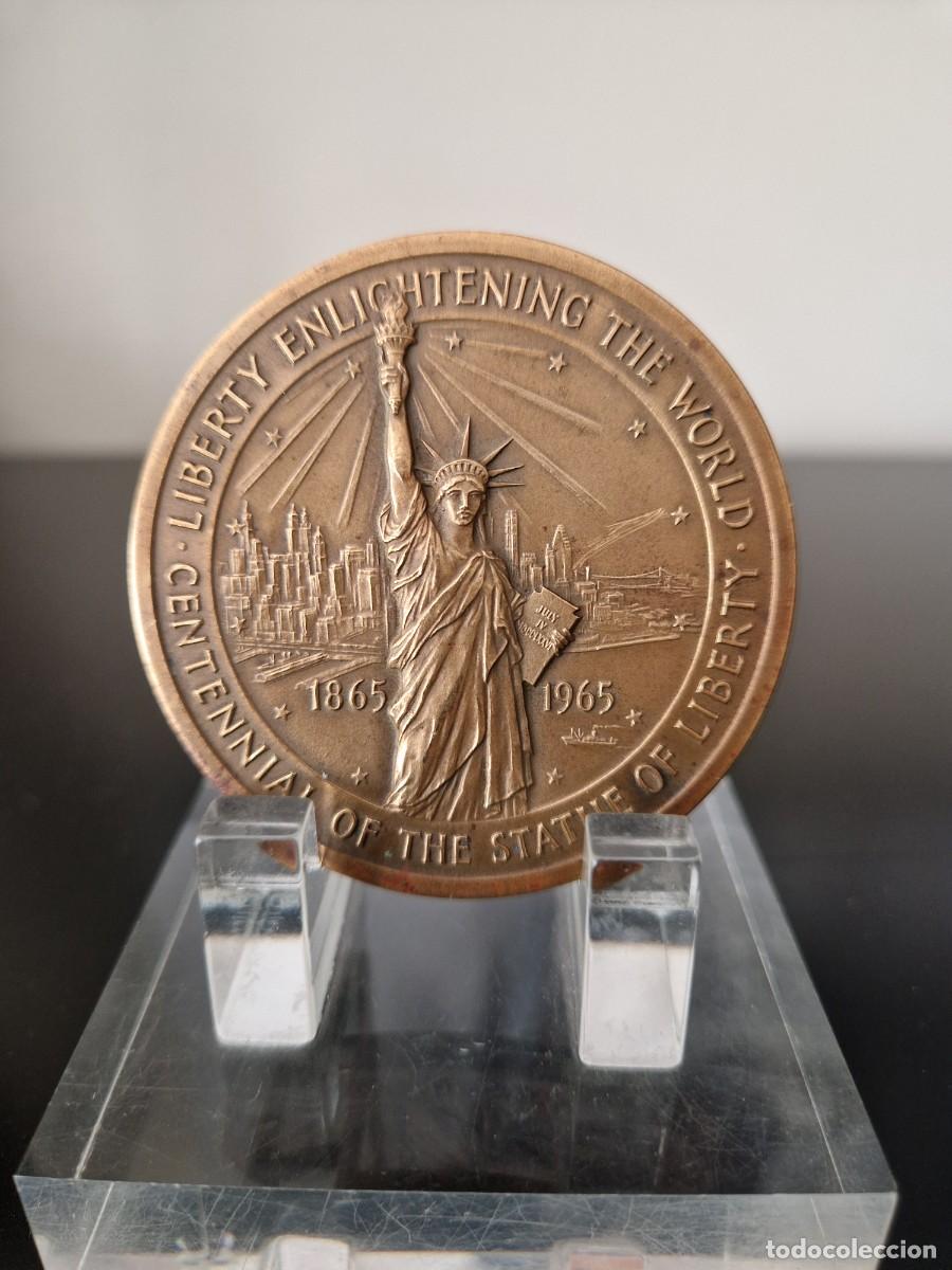 Trofeos y medallas: MEDALLA CENTENARIO ESTATUA LIBERTAD - Foto 1