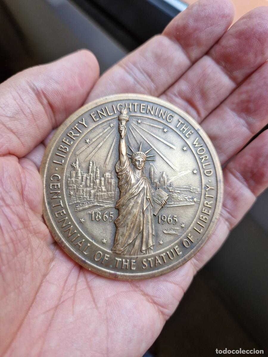 Trofeos y medallas: MEDALLA CENTENARIO ESTATUA LIBERTAD - Foto 7