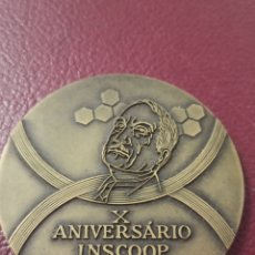 Trofeos y medallas: MEDALLA XL BRONCE CONMEMORATIVA 10° ANIVERSÁRIO INSCOOP 1976-1986