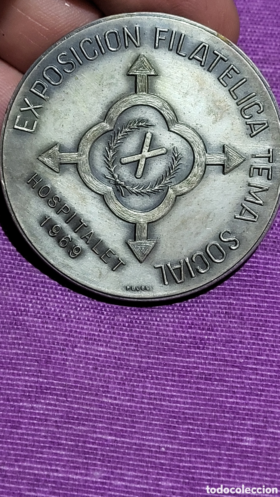 Trofeos y medallas: Medalla Exposici&oacute;n Filatelica 1970 - Foto 1