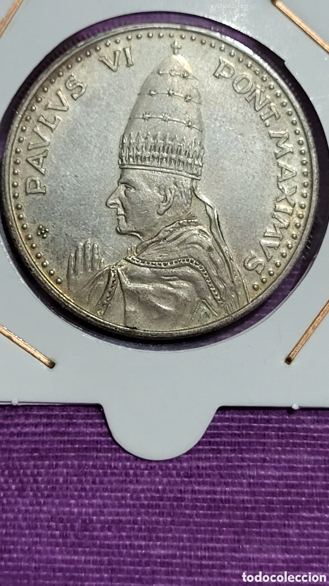 Trofeos y medallas: Moneda o medalla Vaticano Paulo Vl - Foto 2