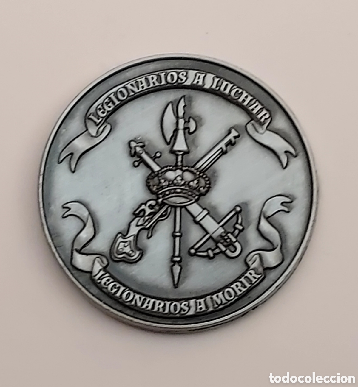 Trofeos y medallas: Moneda Veterano Caballero Legionario - Foto 2