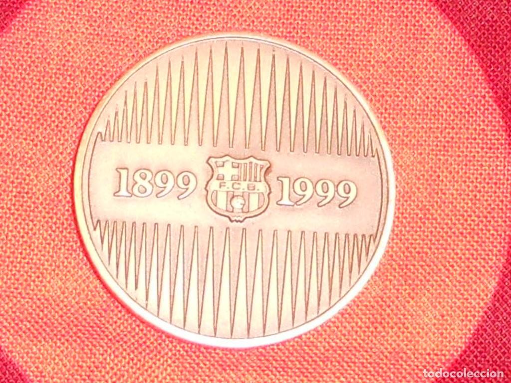 Trofeos y medallas: ANTIGUA MEDALLA DEL BARSA 1899/199 - Foto 4