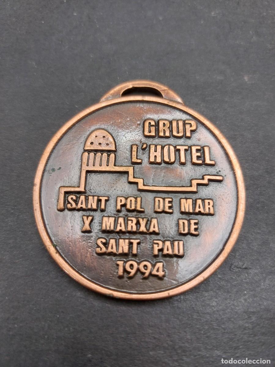 Trofeos y medallas: MEDALLA LESTACI&Oacute; - GRUP LHOTEL - X MARXA DE SAN PAU 1994 - Foto 2