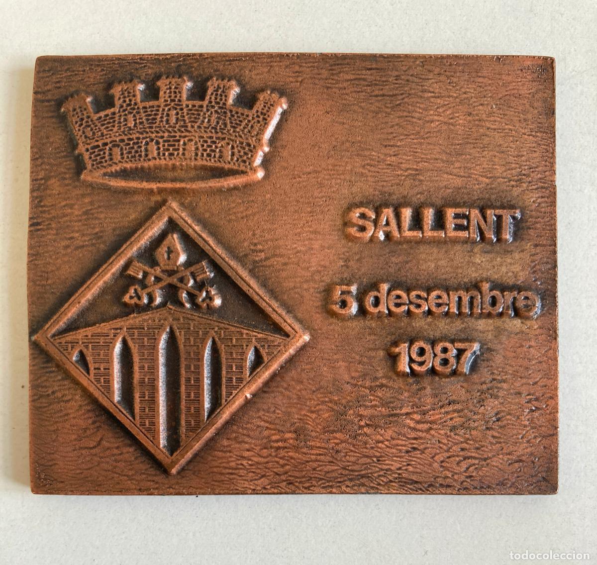 Trofeos y medallas: 175 ANIVERSARI PROCLAMACI&Oacute; DE LA CONSTITUCI&Oacute; - SALLENT 1987 - Foto 1