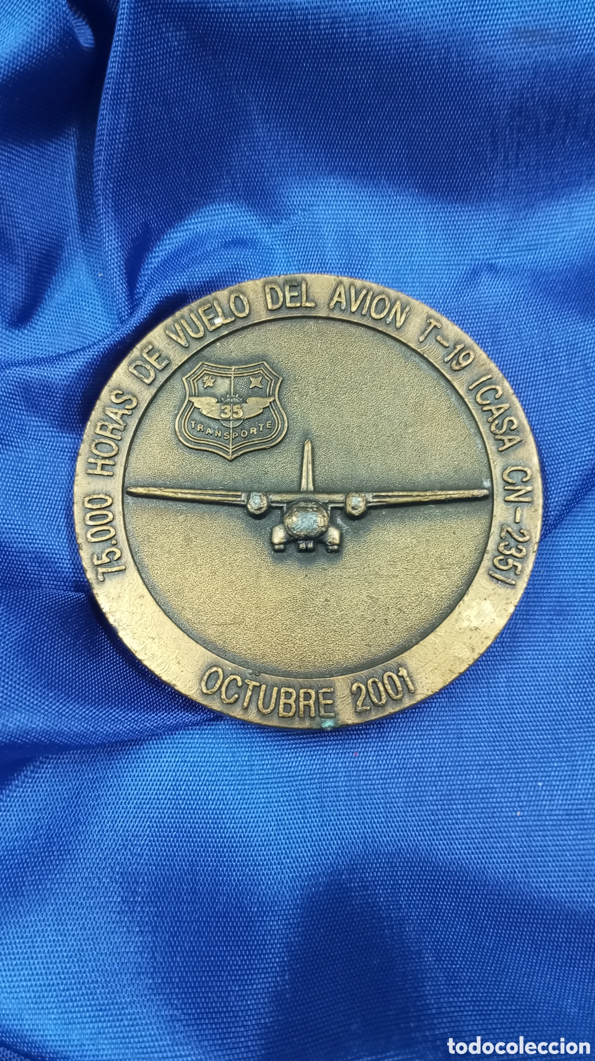 Trofeos y medallas: Medallon conmemorativo del ej&eacute;rcito del aire - Foto 2