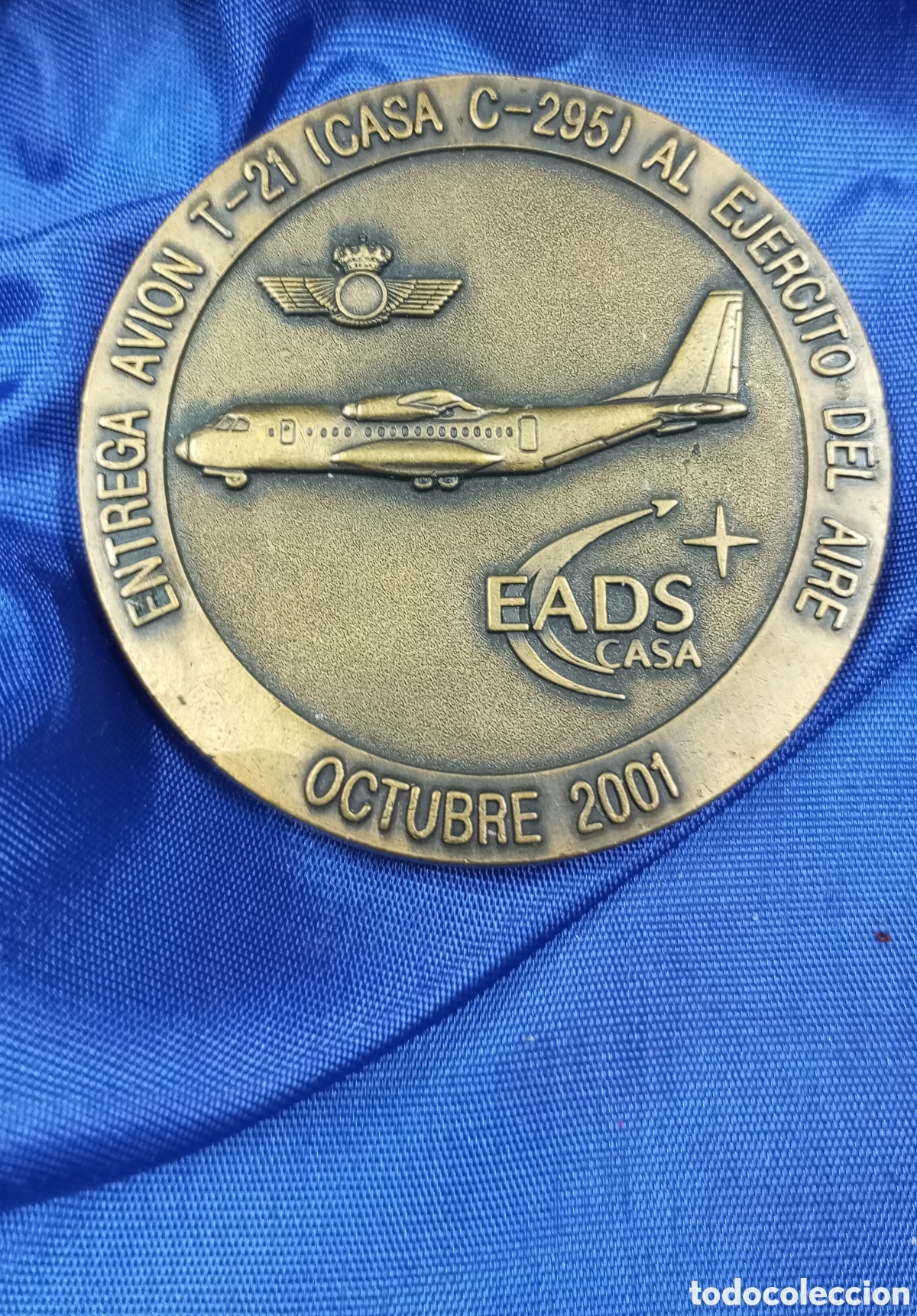 Trofeos y medallas: Medallon conmemorativo del ej&eacute;rcito del aire - Foto 1